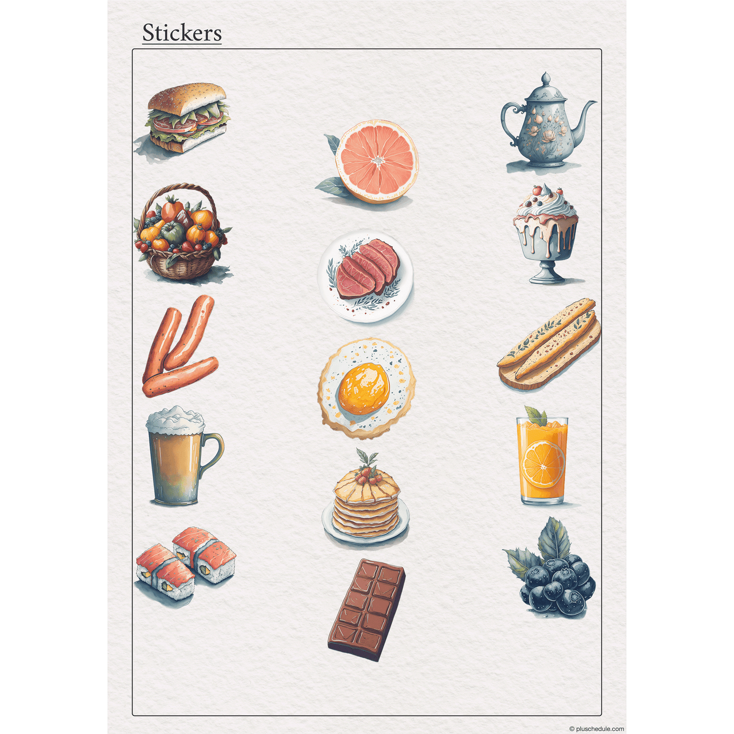 Stickers- Food
